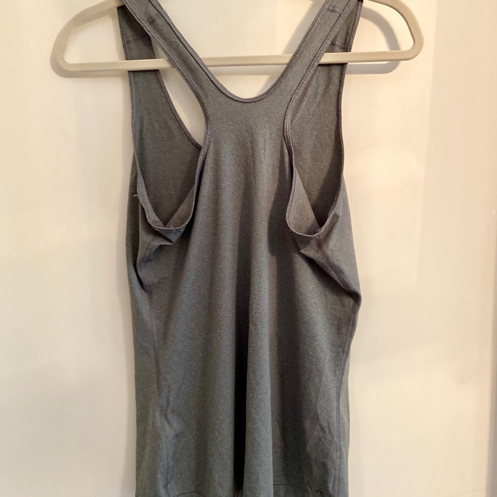 Nike Gray Racerback Workout Tank Top - Picture 3 of 3